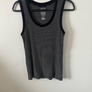 Nine West Monochrome Striped Tank Top
